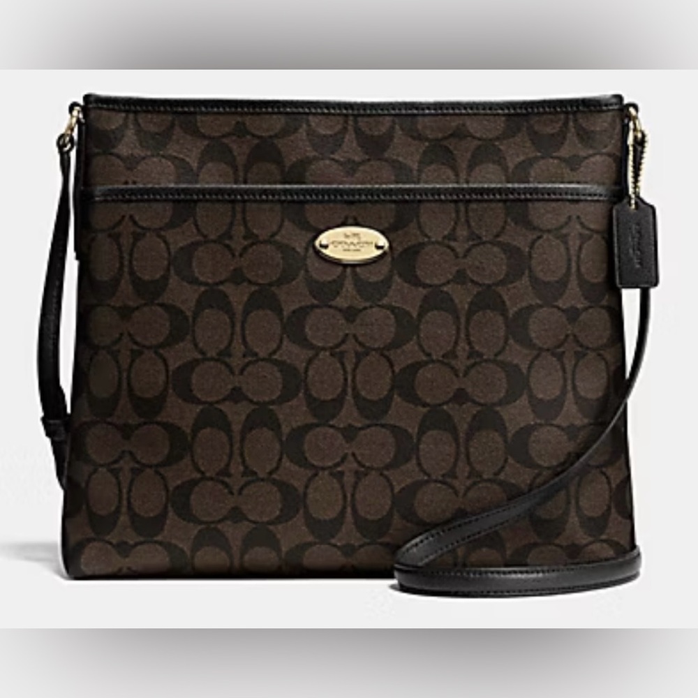 Coach Brown/Black Crossbody Bag.